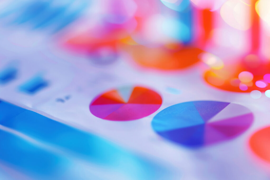 colorful finance charts